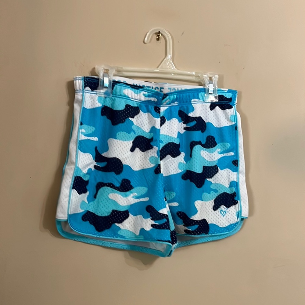 Justice camo athletic shorts